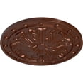 thumbnail image 3 of Ekena Millwork 20 1/2"OD x 1 1/2"P Foster Acanthus Leaf Ceiling Medallion (Fits Canopies up to 2 1/4"), Hand-Painted Copper Penny, 3 of 6