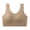 Khaki, variant on Women's Sports Bras Wide Straps Full Coverage Padded Bras Casual Soft Yoga Workout Running Gym T-Shirt Bras