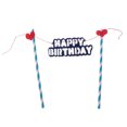 thumbnail image 3 of 10 juegos feliz cumpleaños pastel topper bandera bunting banner fiesta pastel decoración Sunnimix Cake Topper Banner, 3 of 6