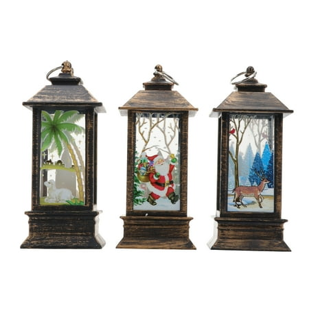 

2Pcs Christmas Wind Lamps Desktop Night Light Creative Party Ornaments