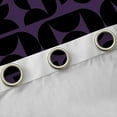 thumbnail image 4 of Homewish Fashion Minimalst Adult Curtains Pack of 2 (42x84 Each), Black Purple Square Cycle Curtains Blackout, Modern Abstract Bedroom Curtains, Blackout Curtains Home Decor, 4 of 6