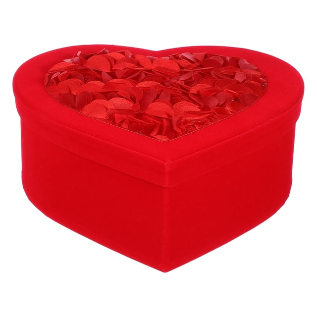 unbranded Caja Decorativa En Forma Roja Para San Valentín Para Chocolates Y Almacenamiento