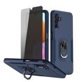 thumbnail image 1 of TASHHAR Samsung Galaxy A04S Case/A13 5G Case with Privacy Screen Protector and Magnetic Ring Kickstand Military Grade Double Layer Drop Protection Rugged Detachable for Galaxy A04S/A13 5G Phone - Blue, 1 of 9