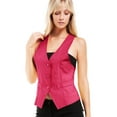 thumbnail image 5 of Made by Olivia Women's Dressy Casual Versatile Racerback Vest Tuxedo Suit Waistcoat, 5 of 6