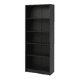 thumbnail image 5 of Paproos 5 Tier Bookshelf, 70.9”H Tall Floor Standing Open Bookshelf with Anti-Tipping Device, Modern Wood Book Shelf, 5 Shelf Bookcase for Home Office, Living Room, Bedroom, Black, 5 of 10