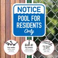 thumbnail image 4 of Notice Pool For Residents Only Sign, Pool Sign, 4 of 8