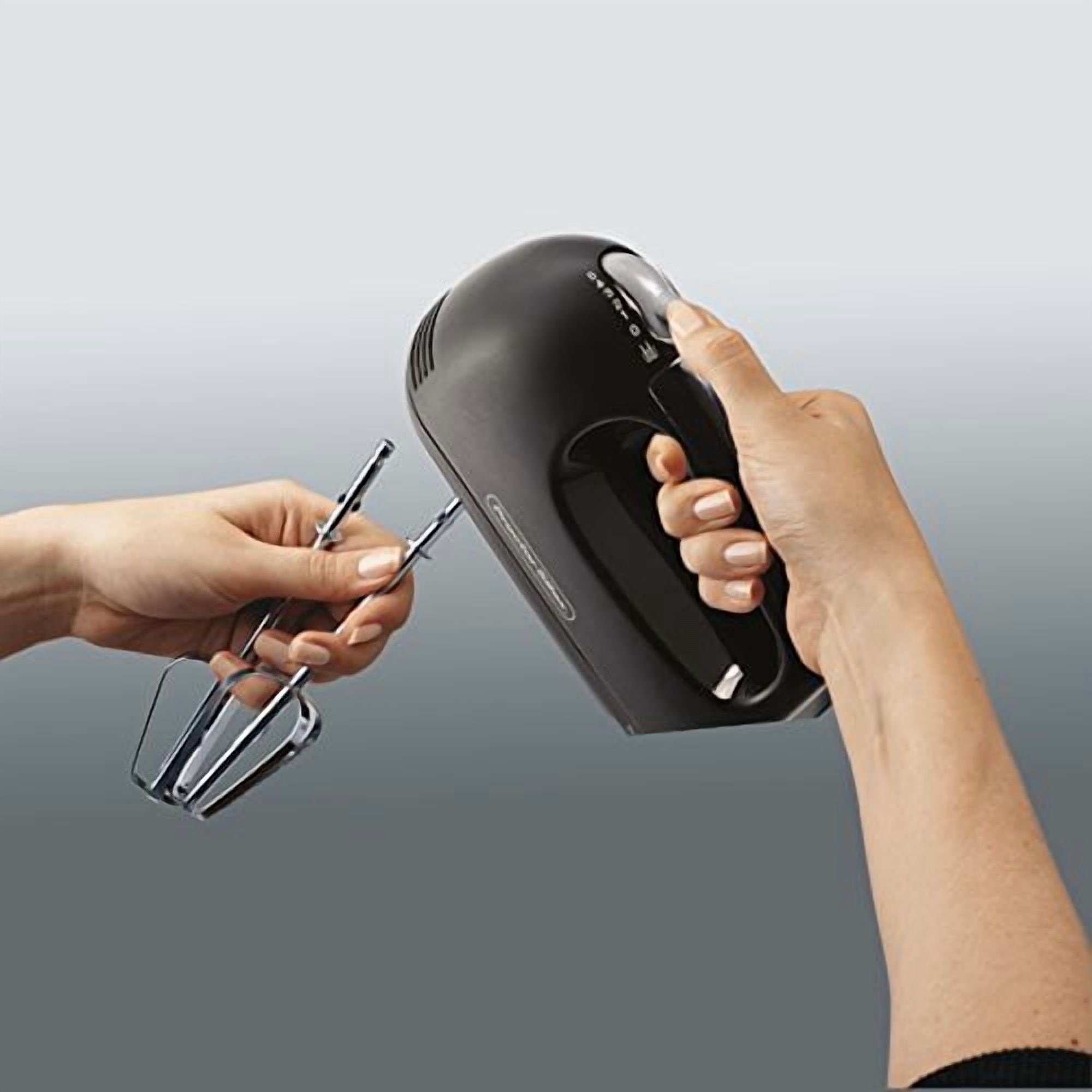 Proctor Silex 5 Speed Easy Mix Electric Hand Mixer with Bowl Rest, Black (62507)