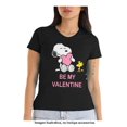 thumbnail image 1 of Playera Peanuts para Mujer, Manga Corta Be My Valentine Snoopy Fit Normal Negro Talla CH, 1 of 4