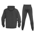thumbnail image 2 of Fixha Men's Casual Tracksuit Long Sleeve Athletic Hooded Sweatsuits 2 Piece Set Full Zip Running Jogging Suits for Men-Charcoal，4XL, 2 of 5