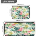 thumbnail image 3 of Coolnut Elegant Flower Colorful Floral Kitchen Floor Mats Set of 2, Non-Slip Washable, Absorbent, Soft and Comfortable Kitchen Rugs, 19.7 "x27.6+19.7 "x47.2 Home Decor, 3 of 7