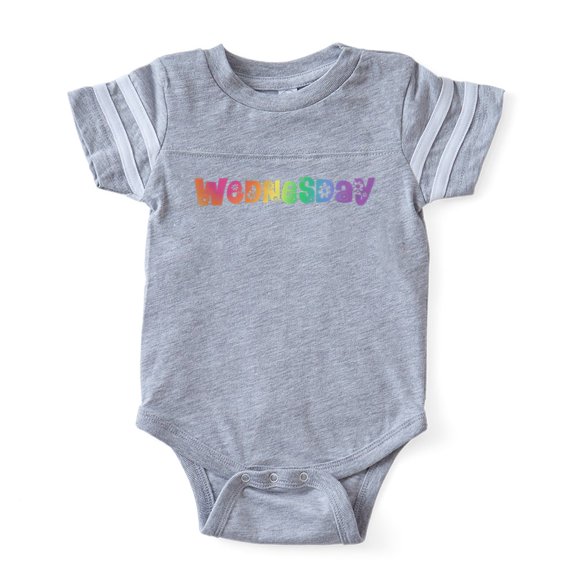 CafePress - Dotw Pastel Wednesday - Cute Infant Baby Football Bodysuit