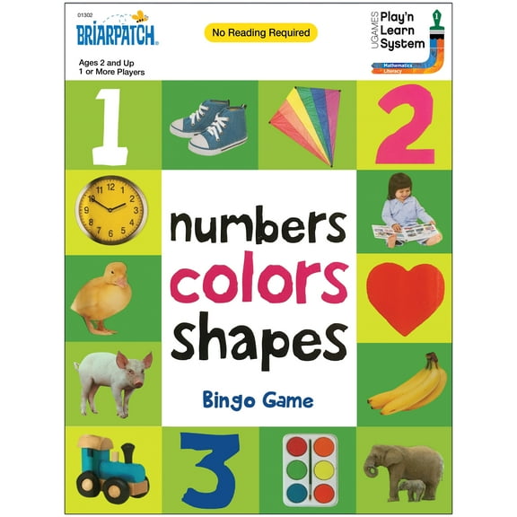 Briarpatch | First 100 Numbers Shapes Bingo Game, Ages 2 
