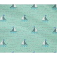 thumbnail image 4 of oneOone Cotton Flex Fabric Waves & Sailboat Ocean Print Sewing Fabric BTY 40 Inch Wide, 4 of 4