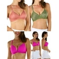 thumbnail image 3 of ToBeInStyle Women's Pack of 6 Random Assorted Print Wireless Bras - Assorted - 34B, 3 of 7