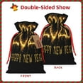 thumbnail image 2 of Rocae Happy New Year 2025 for Christmas Drawstring Linen Gift Bag with Drawstrings Treat Bag Goody Present Bags for Christmas Party Favor-Medium, 2 of 9