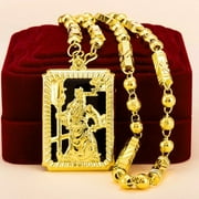 Men's Chain 22K 23K 24K Thai Baht Gold Filled Yellow GP Necklace