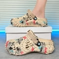 thumbnail image 2 of MGEZCOO Men's EVA Clogs with Graffiti Alien Design – Breathable Garden Shoes with Adjustable Heel Strap, Non-Slip Street Style Sandals, 2 of 8