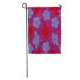 thumbnail image 1 of KDAGR Watercolor Aloha Hawaiian Hibiscus Pattern in Violet Red and Purple Garden Flag Decorative Flag House Banner 28x40 inch, 1 of 2