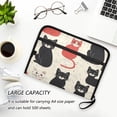 thumbnail image 6 of Organ Folder 14.2 x 0.8 x 10.6 Inches 13 Separate Pockets A4 Size Documents Folder A Sort Storage File Manager For The Home Office Black Cat and Red Cat, 6 of 7