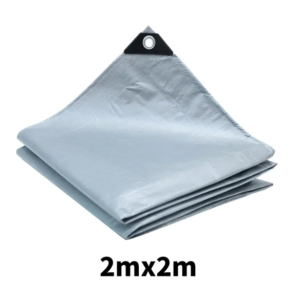 2X2m Car Cover Cloth Rainy Weather Universal Exterior Accessories Waterproof Sunshade Silver Cover Suitable for Cargo Shading