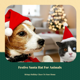 thumbnail image 3 of Abbraccia Gorro navideño para mascota, felpa roja, fácil de poner, 3 of 6