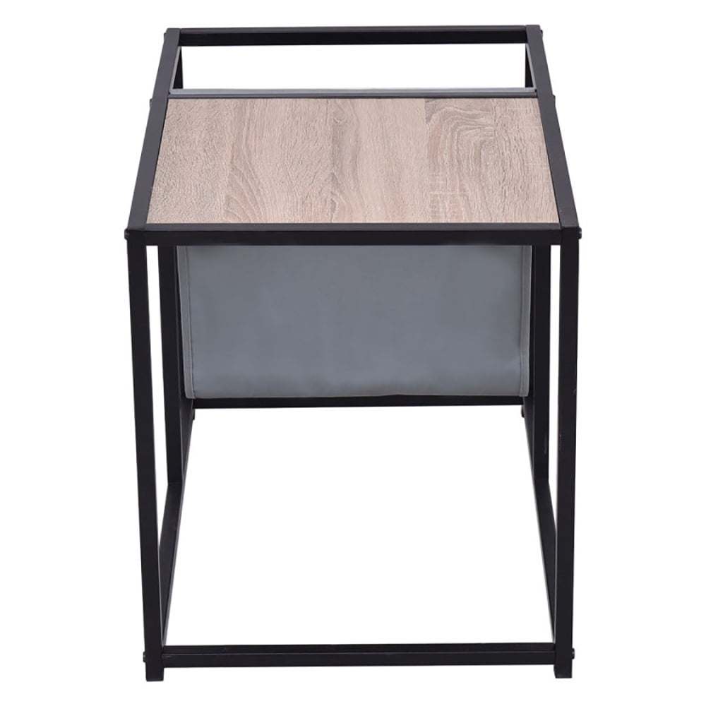 Finihen End Table, Accent Metal Magazine Organizer, Sofa Side Table, Bed Side Table, for Living Room, Bedroom, Brown Finihen End Table, Accent Metal Magazine Organizer, Sofa Side Table, Bed Side Table, for Living Room, Bedroom, Brown