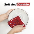 thumbnail image 5 of Sm:)e Star God Bless America 4th of July Kitchen Dish Towels Set of 2 18x26 Inch, Red, Soft & Absorbent Patriotic Independence Day Washcloth, 5 of 7