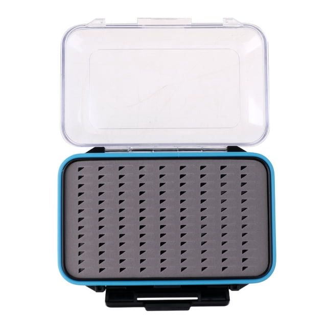 Caja de Almacenamiento Cebos Trastos Cara Hermoso Pesca Mosca Manejo Sunnimix Estuche de pesca de mosca de dos lados