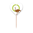 thumbnail image 1 of ostrich  wacth outline Toothpick Flags Heart Lable Cupcake Picks, 1 of 3