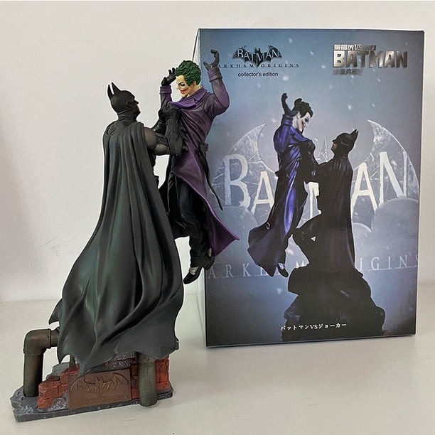 Figura de acción de Batman VS Joker, Arkham Comic Anime, Bruce Wayne Joker, con Base estatua grande, modelo de colección, regalos de Halloween