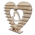 thumbnail image 4 of Support à Chocolat en Bois Support à Chocolat en Bois Cœur Mini Support à Gâteau Porte-Cupcake Résultats Impressionnants, 4 of 5