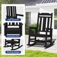 thumbnail image 3 of Set of Two Oversized Rocking Chairs Made from HDPE, Designed for Outdoor Use in Gardens, Porches, Or Backyards, 3 of 9