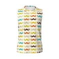 thumbnail image 6 of Lsque Colorful Mustache Print Men's Cotton Blend Sleeveless Muscle Shirts (S-3XL)- Moisture Wicking, Odor Protection, UPF 30+,Medium, 6 of 8