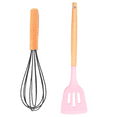 thumbnail image 1 of 2pcs Non-stick Kitchen Cookware with Wooden Handle - BPA Free Heat Resistant Kitchen Gadgets Tools, 1 of 5