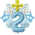 thumbnail image 3 of Cross balloon and digital balloon set for Religious birthday decoration commemoration, 3 of 10