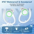 thumbnail image 5 of Wireless Earbuds,Bluetooth 5.3 Headphones for iPhone Android 60Hrs Playtime Waterproof IPX7 In-Ear Stereo Earphones Headset Noise Cancelling True Wireless Earbuds with Ear Hooks&Charging Case,White, 5 of 7