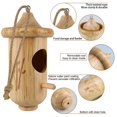 thumbnail image 4 of Colgante de madera BESWORLDS de Hummingbird House, paquete de 3 con cuerdas, 4 of 6