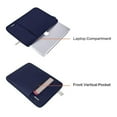 thumbnail image 4 of Mosiso 15.4" 15.6" Polyester Laptop Sleeve Bag for MacBook Dell HP Lenovo Acer Asus, Water Repellent Notebook Bag Case Cover, Navy Blue, 4 of 6