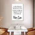 thumbnail image 3 of Elephant Stock Coco Chanel Hair Quote Wall Art - Vertical Canvas Wall Art - Living Room Wall Decor - Inspirational And Typography Canvas - White And Black Decor - 30" x 45", 3 of 8