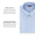 thumbnail image 2 of Silky Poplin Shirt, L, Royal Blue, 2 of 9