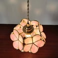 thumbnail image 4 of Lámpara Colgante De Techo Con Vitrales Estilo Tiffany En Forma De Flor De Cerezo Y Pantalla De Pétalos De 8 Pulgadas De Ancho, 4 of 5