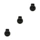 thumbnail image 5 of Guardurnaity 100 piezas Tapón de plástico Cordones Ropa deportiva Bloqueo de cable Agujero doble Clip elástico Palanca para bolsa Negro 1.851.5 Type1 NO1, 5 of 6