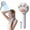 White WH, variant on AuroraX Cute Cat Shower Head,Adjustable Spray Black Handheld High Pressure Showerhead with Filtration Easy Installation 3 Spray Settings Power Wash