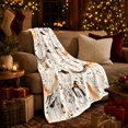 thumbnail image 3 of Whimsical Ghosts fantasy character Hats autumn celebration, Warm Flannel Blanket for Living Room and Family Room, Festive autumn celebration Scene, Art Lovers autumn celebration Gift, 3 of 9