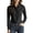Black68, variant on Womens Business Casual Long Sleeve Tops Hidden Button Down V Neck Collared Shirts Ladies Office Work Dress Blouses