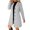 Light gray, variant on Women's Thick Stand Collar Single Breasted Fashion Trench Coat Fashion