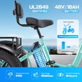 thumbnail image 2 of Gocio Peak 1000W Electric Tricycle, 20" x 4.0 Fat Tire Foldable Electric Tricycle, 48V 18AH Large-Capacity Battery E Trikes,7 Speed 3-Wheel Electric Bike for Adults UL2849 Certified, 2 of 11
