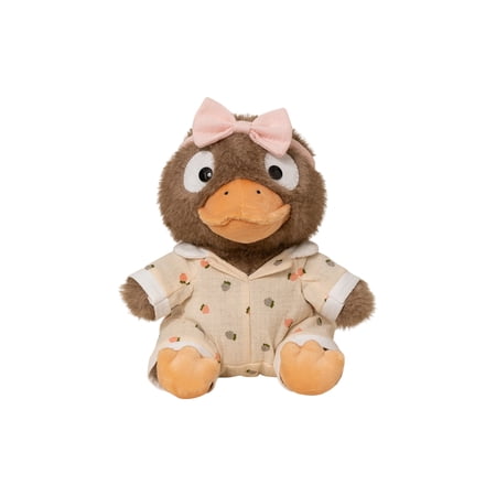 Platypus Plush Toy, Cute Bow Headband Dressed Stuffed Animal, 1 Pack 9.8 inch Soft Cuddly Wearable Outfit Plush Figure, Ideal Nap Buddy Birthday Gift for Kids Toddlers Home Bedroom Decor