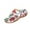 White, variant on Xfvqtps Flip Flops for Women Slide Wedge Orthopedic Arch Support Colorful Flower Print Soft Sole Non Slip Comfortable Walking Beach Summer Sandals Black