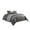 Gray, variant on 10 Piece Queen Polyester Comforter Set with Geometric Print, Gray- Saltoro Sherpi